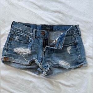 Lucky Brand Light Blue Ripped Jean Shorts